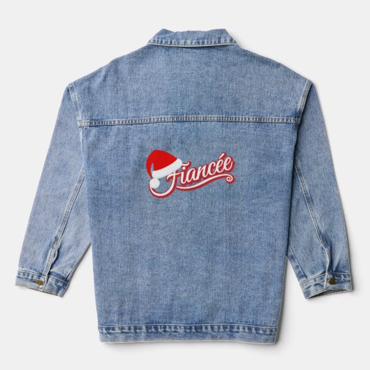 Vakantie verloofde Denim jas rood Denim Jacket (Achterkant)
