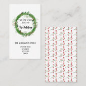 Vakantie | Verplaatsingskennisgeving Kaart invoege Visitekaartje (Voorkant / Achterkant)