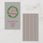 Vakantie | Verplaatsingskennisgeving Kaart invoege Visitekaartje (Voorkant / Achterkant)