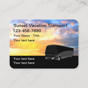 Vakantie Vervoer Huur Bus Visitekaartje