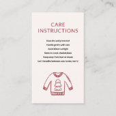 Vakantie Verzorging Instructies Gezellige Lelijke  Visitekaartje (Voorkant)