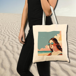 Vakantie Vibes Mona Lisa Boodschappentas Tote Bag