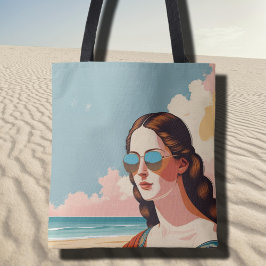 Vakantie Vibes Mona Lisa Boodschappentas Tote Bag