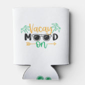 Vakantie vibes "Vacay Mood On" Blikjeskoeler (Achterkant)