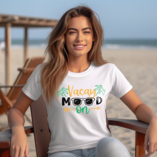 Vakantie vibes "Vacay Mood On" T-shirt