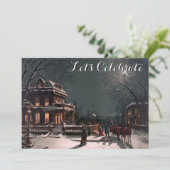 vakantie Victoriaans kerstfeest Kaart (Staand voorkant)