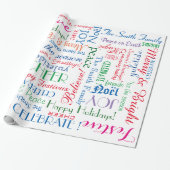 Vakantie vieren! Coole klantnaam Cadeaupapier (Uitgerold)