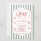 Vakantie vieren Corporate Christmas Party Kaart (Voorkant)