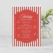 Vakantie vieren Corporate Christmas Party Kaart (Staand voorkant)