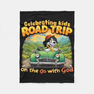 Vakantie vieren met kinderen Road Trip On The Go W Fleece Deken