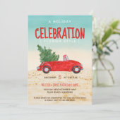 Vakantie viering Florida stijl vakantie feest Kaart (Staand voorkant)