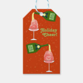 Vakantie viering illustratie: feestvreugde cadeaulabel (Voorkant)