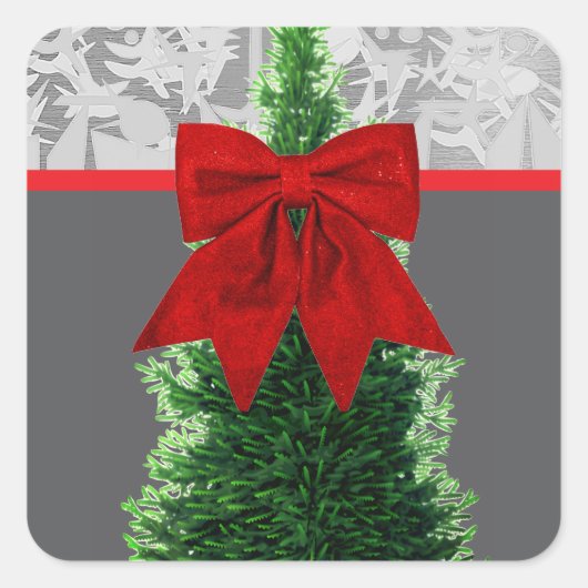 Vakantie Vierkante Sticker (Voorkant)