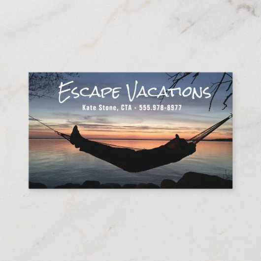 Vakantie Visitekaartje reisbureau (Voorkant)