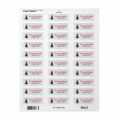 Vakantie Vleermuis Boom Etiket (Full Sheet)