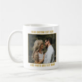 Vakantie Voeg je foto en aangepaste tekst toe Koffiemok (Links)