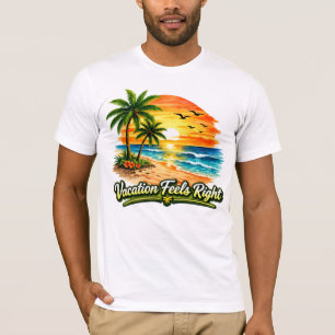 Vakantie voelt goed Bella Canvas T-shirt NL