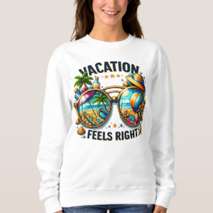 Vakantie voelt goed Dames Basic Sweatshirt Nederla