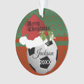 Vakantie-voetontwerp| DIY-naam Ornament (voorkant)