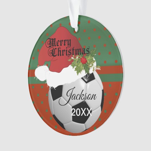 Vakantie-voetontwerp| DIY-naam Ornament (voorkant)