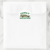 Vakantie voor 80-reeks ronde sticker (Tas)