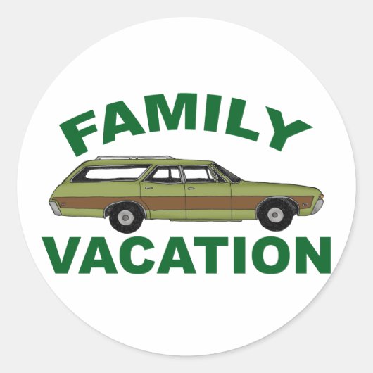 Vakantie voor 80-reeks ronde sticker (Voorkant)