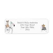 Vakantie voor Cartoons Etiket (Voorkant)