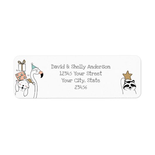 Vakantie voor Cartoons Etiket (Voorkant)