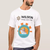 Vakantie voor cruiseschepen t-shirt (Voorkant)