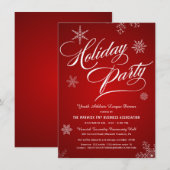 Vakantie voor feestdag Fundraiser Red White Snowfl Kaart (Voorkant / Achterkant)