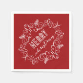 Vakantie voor feestdag in feestdag servetten (Voorkant)