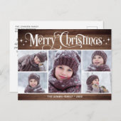 Vakantie voor feestdag met feestdag met feestelijk briefkaart (Voorkant / Achterkant)