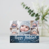 Vakantie voor feestdag met feestdag met feestelijk briefkaart (Staand voorkant)