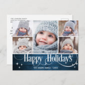 Vakantie voor feestdag met feestdag met feestelijk briefkaart (Voorkant / Achterkant)