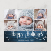 Vakantie voor feestdag met feestdag met feestelijk briefkaart (Voorkant)