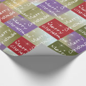 Vakantie voor feestdag met feestdag met kerstcadea cadeaupapier (Hoek)