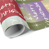 Vakantie voor feestdag met feestdag met kerstcadea cadeaupapier (Rol Hoek)