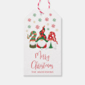 Vakantie voor feestdag met kerstavond cadeaulabel (Voorkant)