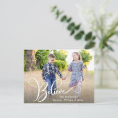 Vakantie voor feestdag met kerstfeestdag met prett briefkaart (Staand voorkant)