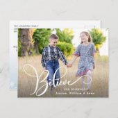 Vakantie voor feestdag met kerstfeestdag met prett briefkaart (Voorkant / Achterkant)