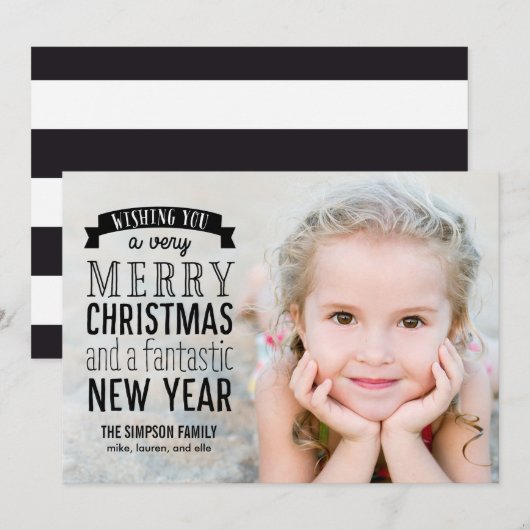 Vakantie voor feestdagen — Bekleding Feestdagenkaart (Voorkant / Achterkant)