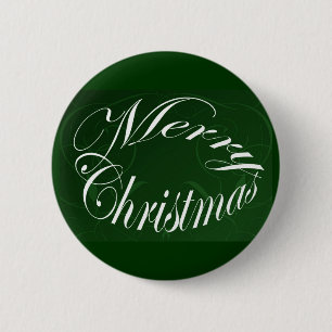 Vakantie voor feestdagen Groene kerstfeestartikele Ronde Button 5,7 Cm