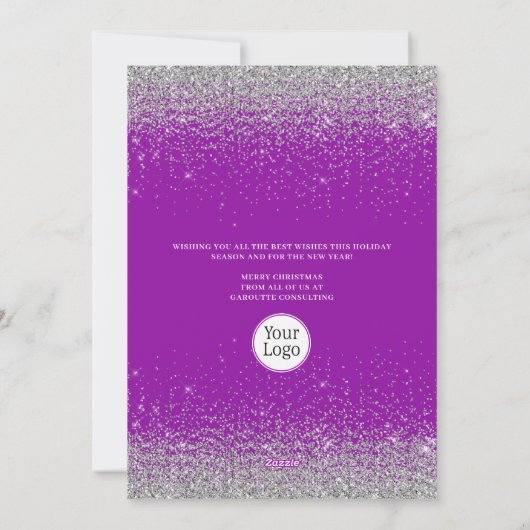 Vakantie voor feestdagen met feestelijke kerstbome feestdagenkaart (Achterkant)