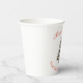 Vakantie voor feestdagen met kerstbomen voor bijte papieren bekers (Rechts)