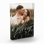 Vakantie voor het script voor Merry Calligraphy Fotoblokken (Links)