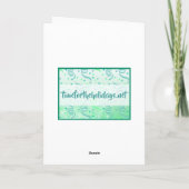 Vakantie voor kerstbomen in het land kaart (Achterkant)