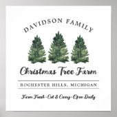 Vakantie voor kerstboomvakantie voor aangepaste fa poster (Voorkant)