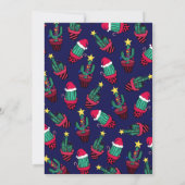 Vakantie voor kerstboomverlichting in Cute Cactus Kaart (Achterkant)