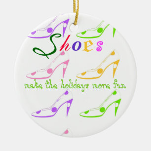 Vakantie voor meisjes die van schoten houden keramisch ornament