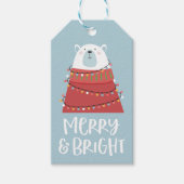 Vakantie voor Merry & Bright Polar Beer Cadeaulabel (Voorkant)